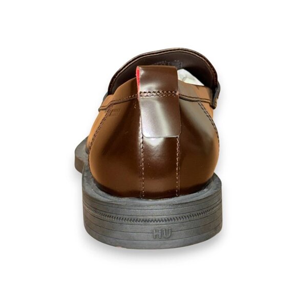 HUGO Varian Loafers Men's Dark Brown Leather Slip-On US 9 (UK 8 EU 42) - Picture 3 of 4